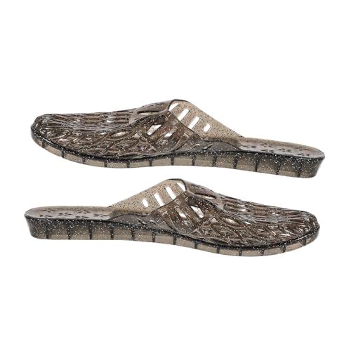 Ipetboom Flache Transparente Geleeschuhe Mit Hohlem Design Nicht-rutsch Für Sommerduschen Beach Pool von Ipetboom