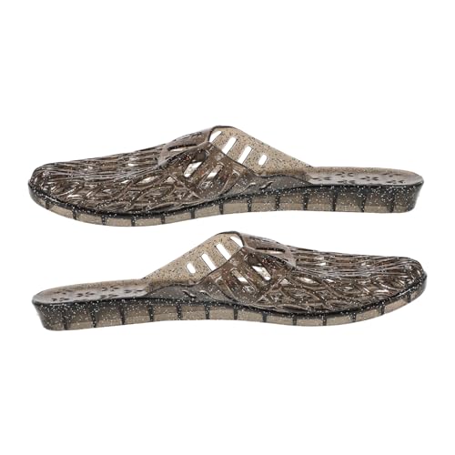 Ipetboom Flache Transparente Geleeschuhe Mit Hohlem Design Nicht-rutsch Für Sommerduschen Beach Pool von Ipetboom