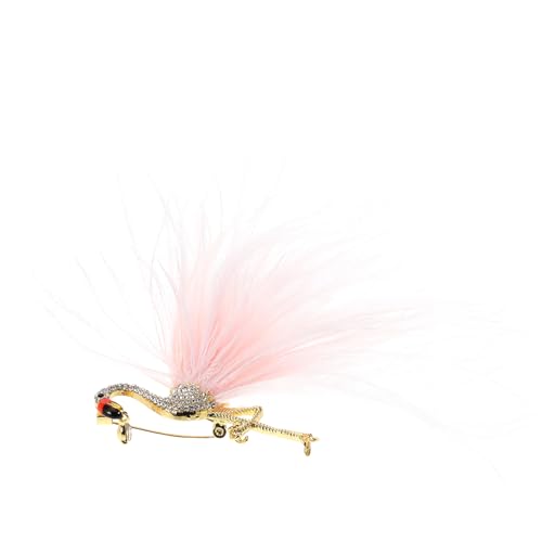 Ipetboom Flamingo Brosche Damen Anstecknadel mit Funkelnden Strasssteinen Robuste Anstecknadel für Anzug Kleid Schal Elegant und Modisch für Party Konzert Businessball von Ipetboom