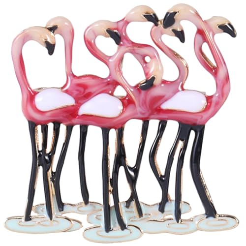 Ipetboom Flamingo Brosche Damen Glänzende Anstecknadel Tier Dekoration für Kleidung Mäntel Taschen und Schals Eleganter Schmuck für Partys und Business Events von Ipetboom
