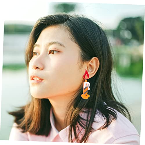 Ipetboom Flammen Ohrringe Kreatives Design Rote Ohrhänger Damen Schmuck Leicht Halloween Karneval Cosplay Party Accessoire Ipetboom Flammen Ohrringe Kreatives Design Rote Ohrhänger Damen Schmuck Leicht Halloween Karneval Cosplay Party Accessoire von Ipetboom