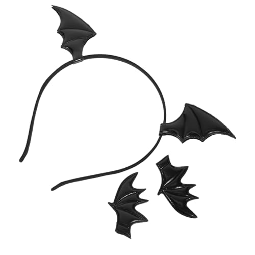 Ipetboom Fledermaus-stirnband Mit Haarspangen Halloween Festival Haarband Party Kopfschmuck Cosplay Stirnbänder Foto Requisiten Für Frauen Mädchen Damen von Ipetboom