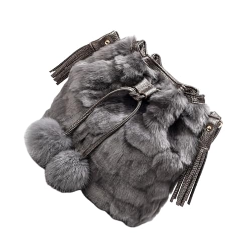 Ipetboom Fluffy Schultertasche für Damen Handtasche Fleece Design Vielseitig Handtasche oder Umhängetasche von Ipetboom
