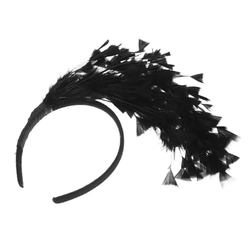 Ipetboom Stirnband Für Frauen Karneval Party Kopfbedeckung Mit Falschen Federn Kopfschmuck Für Damen Cosplay Geburtstagsfeier Haarband von Ipetboom