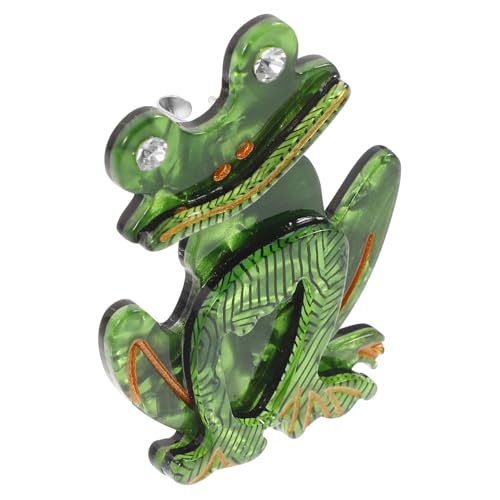 Ipetboom Frosch Brosche aus Handgefertigte Tier Anstecknadel für Kleidung Schal Hut Modisches Langlebiges Design Niedliche Broschennadel als für Damen und Herren von Ipetboom