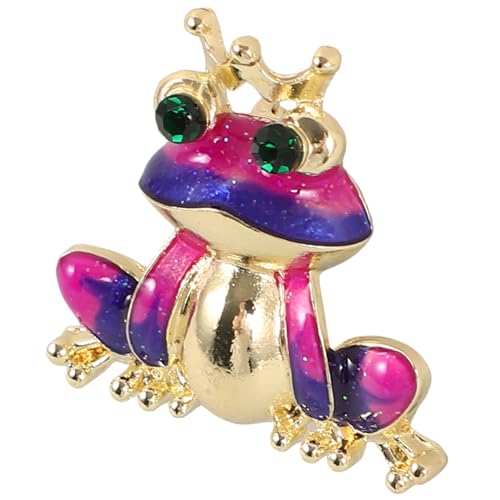 Ipetboom Frosch Brosche aus Langlebiger Legierung Leichte Anstecknadel für Kleidung Rucksäcke und Taschen Bunte Cartoon Brosche für Vielseitige Outfit Dekoration von Ipetboom