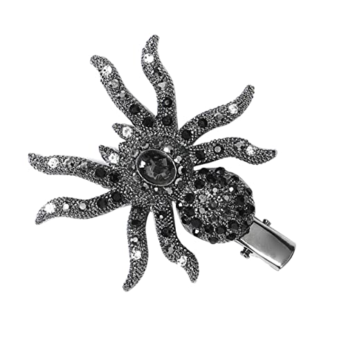 Ipetboom Funkelnde Strass-spinnen-haarnadel-clip Spinnen-haarspange Für Halloween-kinder Simulierte Spinnen-haarspange Kopfbedeckung von Ipetboom