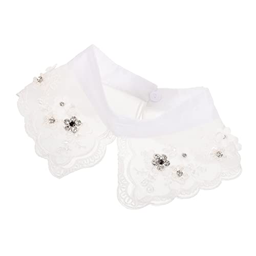 Ipetboom Falscher Spitzenkragen Für Damen Abnehmbarer Kragen Kragen-halter Für Blusen Pullover Kleidung Personalisierter Dekorationskragen von Ipetboom