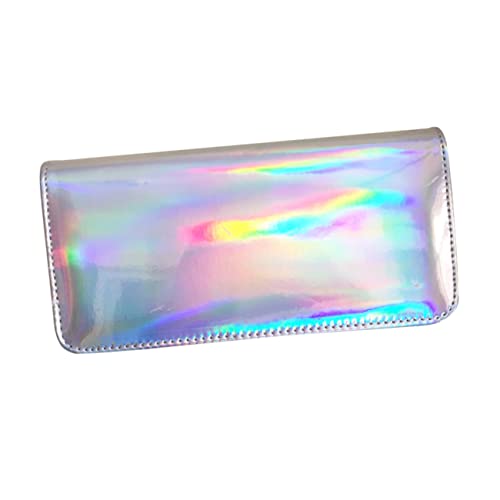 Ipetboom Rechteckiges Glänzendes Geldbörse Für Damen Großes Fassungsvermögen Pu-Design Für Kreditkarten Und Münzen Für Silber Ipetboom Rechteckiges Glänzendes Geldbörse Für Damen Großes Fassungsvermögen Pu-Design Für Kreditkarten Und Münzen Für Silber von Ipetboom