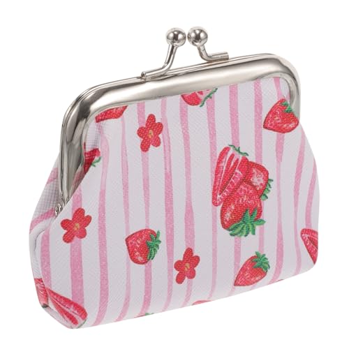 Ipetboom Kleine Damen Geldbörse Aus Stoffmaterial Mit Obstmuster Praktischer Für Kreditkarten Bargeld Und Münzen Geeignet Für Strand Party Und Shopping von Ipetboom