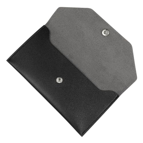 Ipetboom Clutch Bag Pu Geldbörse Für Damen Eleganter Und Kompakter Taschenorganizer Wiederverwendbare Budget-envelopes Für Karten Und Bargeld Schwarz von Ipetboom