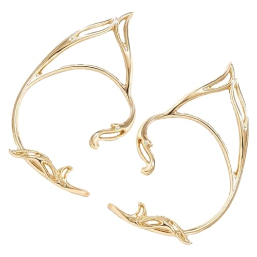 Ipetboom Geometrische Ear Wrap Ohrringe Damen Fairy Ear aus Langlebiger Legierung Leichter nicht Verblassender Ohrschmuck Piercing Modisch Komfortabel für Alltag und von Ipetboom