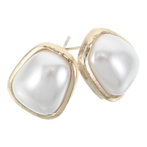 Ipetboom Perlen-ohrstecker Geometrisch Für Damen Kunstperlen-ohrringe Schlicht Metallische Komponenten Moderner Modeschmuck Für Frauen Hochzeitsschmuck Ohrschmuck Aus Kunstperlen von Ipetboom