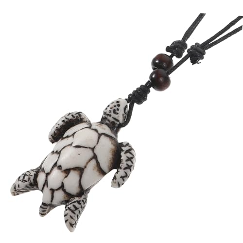 Ipetboom Halskette Mit Schildkrötenanhänger Seilhalskette Harz Langlebige Herrenhalskette Dekorativer Schmuck Für Manner von Ipetboom