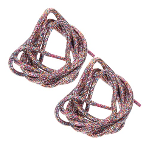 Ipetboom Glänzende Runde Schnürsenkel Robuste Dekorative Schuhbänder für Sneaker Sportschuhe Canvas und Freizeitschuhe Wiederverwendbar Schuhdekoration für Damen und Herren von Ipetboom