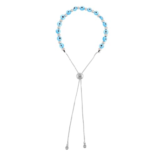 Ipetboom Glasperlen Evil Eye Armband mit Bösem Blauen Auge Handgefertigtes Schmuckstück Glattem für Herren und Damen Modisches Schutzamulett für Alltag Party und Reise von Ipetboom