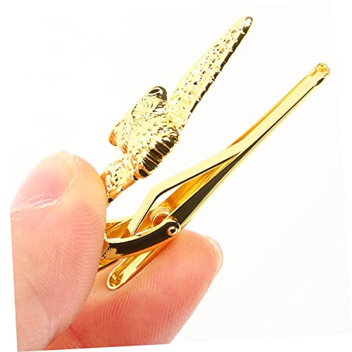 Ipetboom Goldene Krawattenklammer mit Eulen Design für Herren Klassisch Robust Passend für Business und Hochzeitsanzüge für Reguläre Krawatten und Formelle Outfits von Ipetboom
