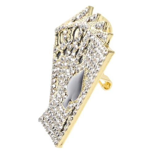 Ipetboom Goldfarbene Pokerkarten Brosche Kreative Hip hop Anstecknadel Dekorativer Schmuck für Kleidung Elegantes Accessoire für Herren und Damen Vielseitig für Anzüge Kleider Schals Party Ipetboom Goldfarbene Pokerkarten Brosche Kreative Hip hop Anstecknadel Dekorativer Schmuck für Kleidung Elegantes Accessoire für Herren und Damen Vielseitig für Anzüge Kleider Schals Party von Ipetboom