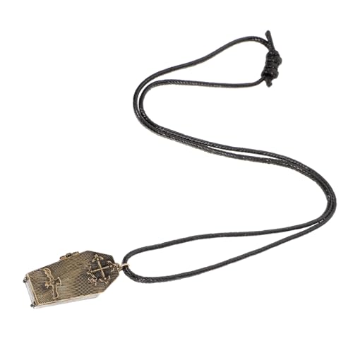 Ipetboom Sarg Anhänger Halskette Im Gothic Stil Für Männer Mit Glatten Kanten Aus Legierungsmaterial Leicht Und Langlebig Schmückt Outfits von Ipetboom