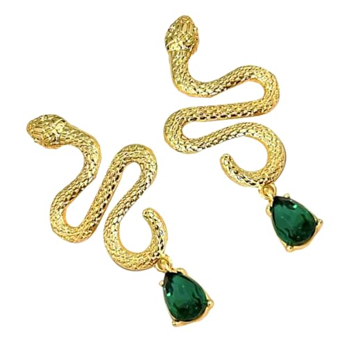 Ipetboom Gothic Schlangen Ohrstecker Damen Leichtes Design Vintage Quasten Ohrschmuck für Mädchen Ohrringe mit Detailreicher Verarbeitung von Ipetboom