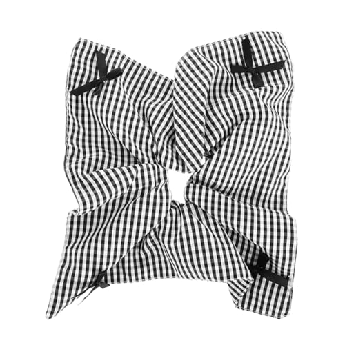 Ipetboom Große Schwarze Und Weiße Karierte Haarbänder Mit Schleife Haarschmuck Für Und Mädchen Für Dicke Vielseitig Einsetzbar Als Haargummi Oder Modisches Kopftuch von Ipetboom