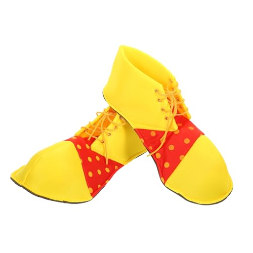 Ipetboom Große Clown Schuhe Halloween Cosplay Kostüm Requisiten Gelb Rot Clown Cosplay Zubehör für Erwachsene Fasching Party von Ipetboom