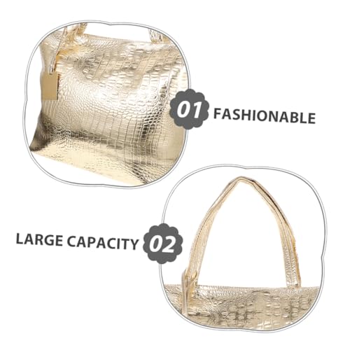 Ipetboom Große Damen-tragetasche Mit Großem Fassungsvermögen Pu-schulterhandtasche Lässige Reisetasche Für Pendeln Einkaufen Und Reisen von Ipetboom