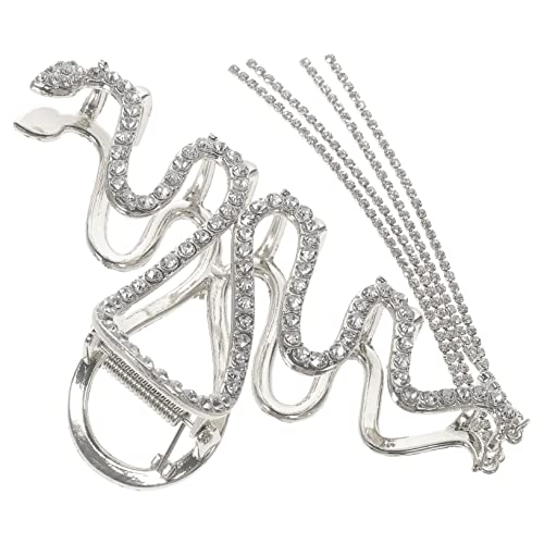 Ipetboom Große Haarklammer mit Schlangendesign für Damen Stilvolle Haarkralle für Dickes und Dünnes Haar für Hochzeiten Partys von Ipetboom