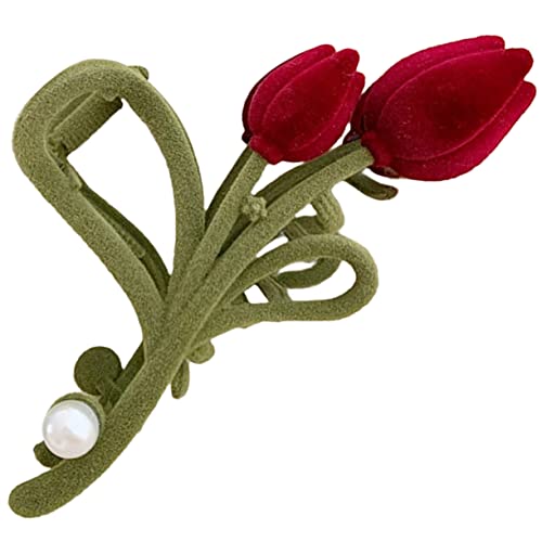 Ipetboom Große Haarspange für Damen Haarklammer aus Samtigem Material für Hochzeiten Partys und Alltagsgebrauch Schmerzfreies Einzigartiges Design zur Haarfixierung von Ipetboom