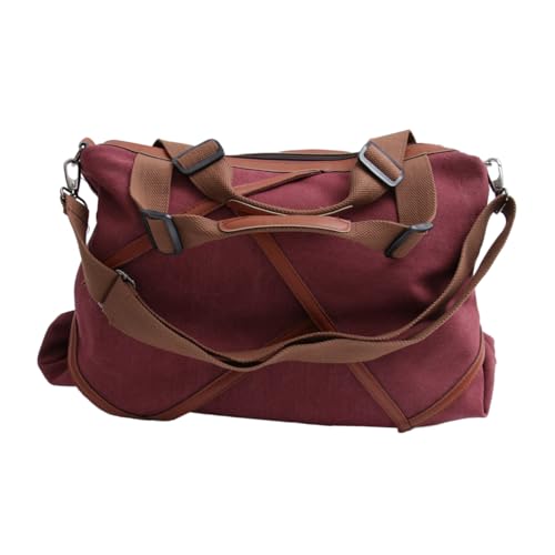 Ipetboom Große Kapazität Umhängetasche für Damen Canvas Tote mit Strapazierfähigem Design für Arbeit Schule Freizeit und Reisen von Ipetboom