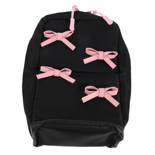 Ipetboom Süße Make-up-Tasche Mit Schleife Organizer Für Reisen Und Alltag Großes Fassungsvermögen Aus Robustem Nylon Und Kunststoff Mit Durchdachten Fächern Für Effiziente von Ipetboom