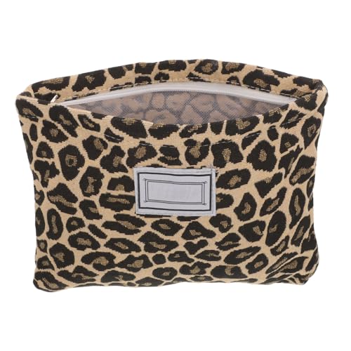 Ipetboom Große Leoparden Make Up Tasche Damen Kosmetiktasche mit Reißverschluss Wasserdichter Kulturbeutel Reise Waschbeutel Multifunktionaler Organizer für Zufällige Farbe von Ipetboom