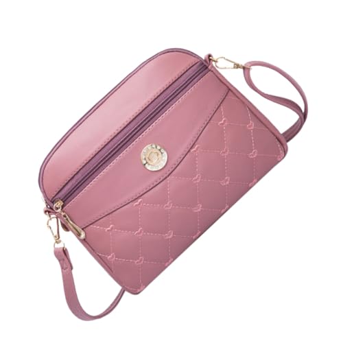 Ipetboom Große PU Crossbody Bag Damen Einzelschultertasche Wasserfeste All Match Umhängetasche mit Reißverschluss Großes Fassungsvermögen Leicht für Alltag Mutter Studentin von Ipetboom