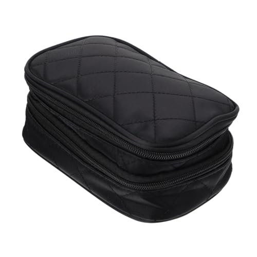 Ipetboom Große wasserdichte Kosmetiktasche Damen Doppeltes Nylon Material Tragbarer Makeup Organizer Kulturbeutel mit Mehreren Fächern für Reise und Alltag von Ipetboom