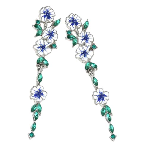 Ipetboom Grüne Blumen Ohrringe Damen Tropfen Ohrhänger Leichtes Design Vielseitige Party Schmuck Natürlicher Look Umweltfreundliche Zirkonia Verzierungen Ipetboom Grüne Blumen Ohrringe Damen Tropfen Ohrhänger Leichtes Design Vielseitige Party Schmuck Natürlicher Look Umweltfreundliche Zirkonia Verzierungen von Ipetboom