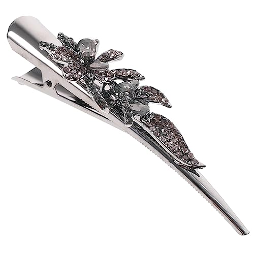 Ipetboom Haarspangen Für Damen Mit Strass in Entenschnabelform Rutschfeste Krokodilklemmen Für Feines Und Dickes Haar Metallene Haarclips Für Glattes Und Lockiges Haar Praktisches Friseurzu von Ipetboom