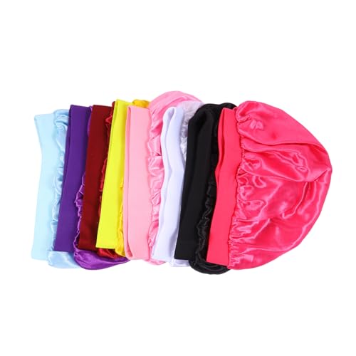Ipetboom 8stücke Schlafhaube Für Junge Mädchen Mit Breitem Elastischem Band Haarhauben Zum Schutz Bei Nachtschlaf Geeignet Für Verschiedene Haarlängen Und Zöpfe von Ipetboom
