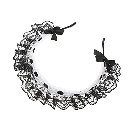 Ipetboom 2stücke Retro Spitze Stirnbänder Haar Zubehör Für Hochzeit Geburtstag Mit Schleife Leicht Und Angenehm Zu Tragen Schont Haar Und Ist Dekorativ von Ipetboom