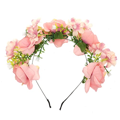 Ipetboom Garland Hair Band Mit Imitation Blumen Für Gesichtswäsche Haarschmuck Für Weihnachten Partys Und Fotoshootings Leicht Und Bequem Zu Tragen von Ipetboom
