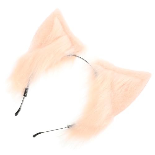 Ipetboom Haarband Mit Pelzigen Fuchsohren Hundeohren Stirnband Haarreif Mit Pelzigen Fuchsohren Weihnachtsparty Gefallen Ohr Haarreifen Haarbänder Stoff Cosplay Damen Wolfsohren von Ipetboom