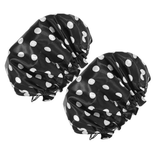 Ipetboom 2stücke Duschkappe Wiederverwendbar Für Damen Und Herren Verstellbare Haarhaube Zum Duschen Haarabdeckung Große Kapazität Geeignet Für Zöpfe Und Verschiedene Haarlängen von Ipetboom