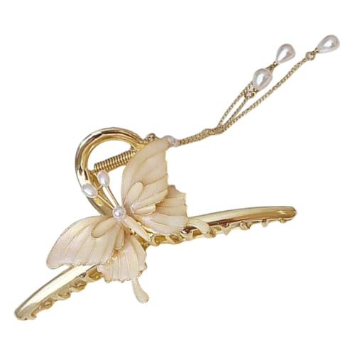 Ipetboom Schmetterlings Haarspange Große Haarklammer für Damen Robustes Metall Bequem für Dickes und Dünnes Haar Stilvolles Haar Accessoire von Ipetboom