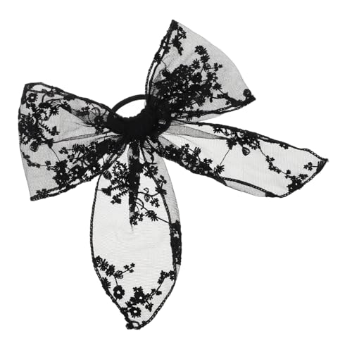 Ipetboom Spitze Haarschmuck Schleifen Haargummis Für Frauen Mädchen Lange Haarschleifen Haargummi Schleifenschwänze Pferdeschwanzhalter Schulpartys von Ipetboom