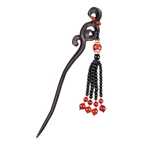 Ipetboom Haarnadel Haarnadel Holzstäbchen Antikes Lesezeichen Japanische Haarstäbchen Chinesische Haarnadel Aus Holz Kanzashi Haarschmuck Quaste Haarstab Hölzern Braut Jiangnan Volksbrauch von Ipetboom