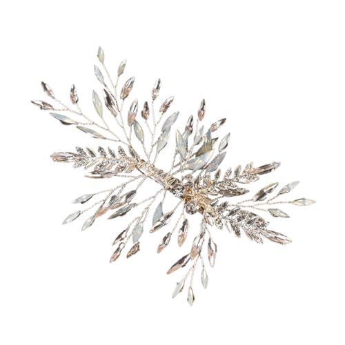 Haarnadel Haaraufsätze Für Damen Party-haarspange Haarspange Aus Metall Blumenmädchen-kopfschmuck Dekorative Haarspangen Blatt-haarspange Ausgabekarte Hochzeit Zinklegierung Braut von Ipetboom