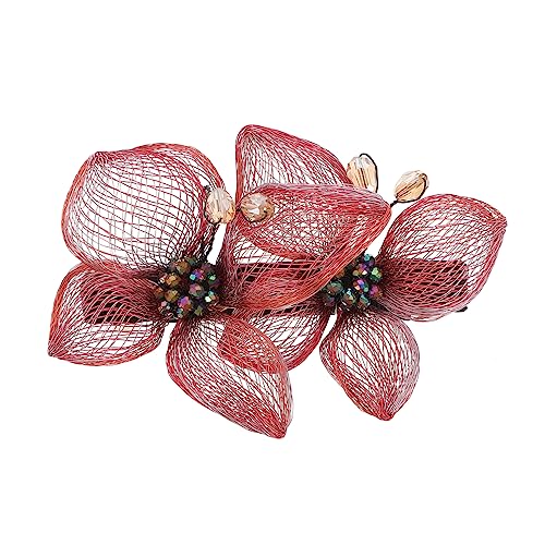 Ipetboom Haarspangen Doppelter Schmetterlingsdraht Haarspange Rot Eleganter Haarschmuck Für Frauen Frühlingshaarspangen Ipetboom Haarspangen Doppelter Schmetterlingsdraht Haarspange Rot Eleganter Haarschmuck Für Frauen Frühlingshaarspangen von Ipetboom