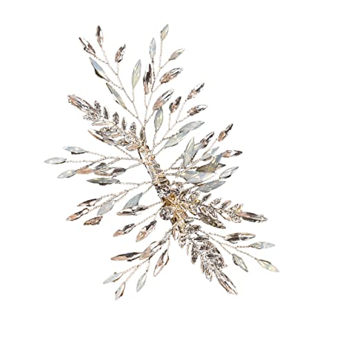 Ipetboom Blumenblatt Haarschmuck Mit Kristallen Für Hochzeiten Geburtstagsfeiern Und Besondere Anlässe Eleganter Haarklammer Mit Funkelnden Strasssteinen Für Bräute Und Damen von Ipetboom