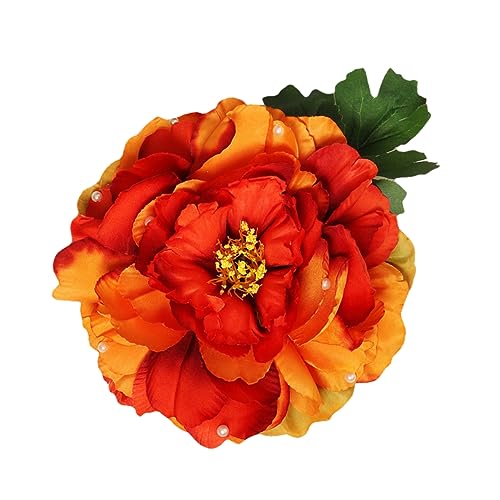 Ipetboom Haarnadel Mit Künstlichen Blumen Hawaiianische Blumen Haarspangen Strandblumen Haarspange Broschen Für Frauen Hibiskusblüten-haarspangen Die Blumen Polyester Blumenclip Fräulein von Ipetboom