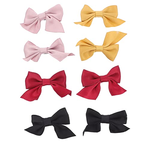 Ipetboom 4paare Bunte Schleifen-haarspangen Für Junge Mädchen Niedliche Haarschmuck-accessoires Leicht Und Bequem Für Festliche Anlässe Und Alltag von Ipetboom