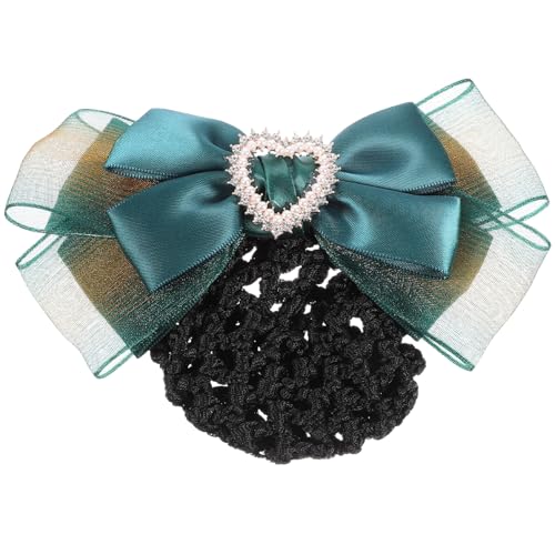 Ipetboom Haarnetz mit Schleife Haarknoten Netz Haarschmuck für Damen und Mädchen Eleganter Haarklammer Dutt Haarnetz Berufskleidung Frisur Zubehör von Ipetboom